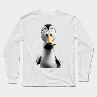 Cute funny duck Long Sleeve T-Shirt